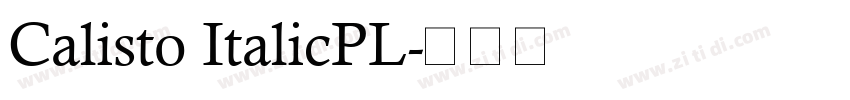 Calisto ItalicPL字体转换